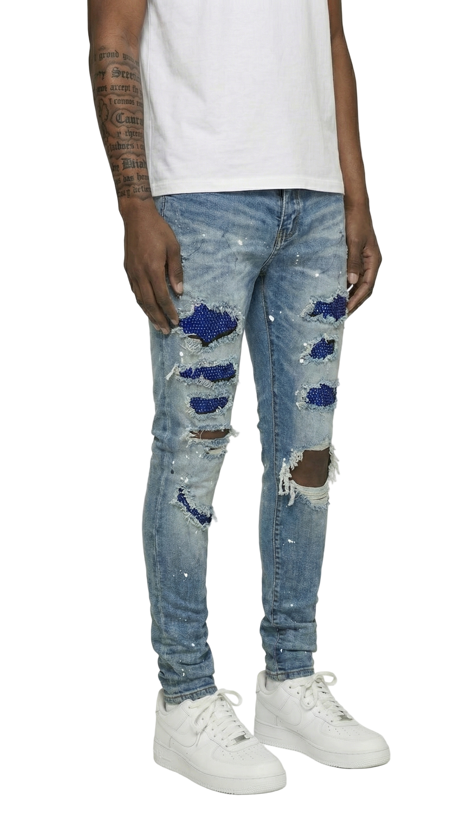 GLTR1 Low Rise Slim-Fit / Core Blue Tonal