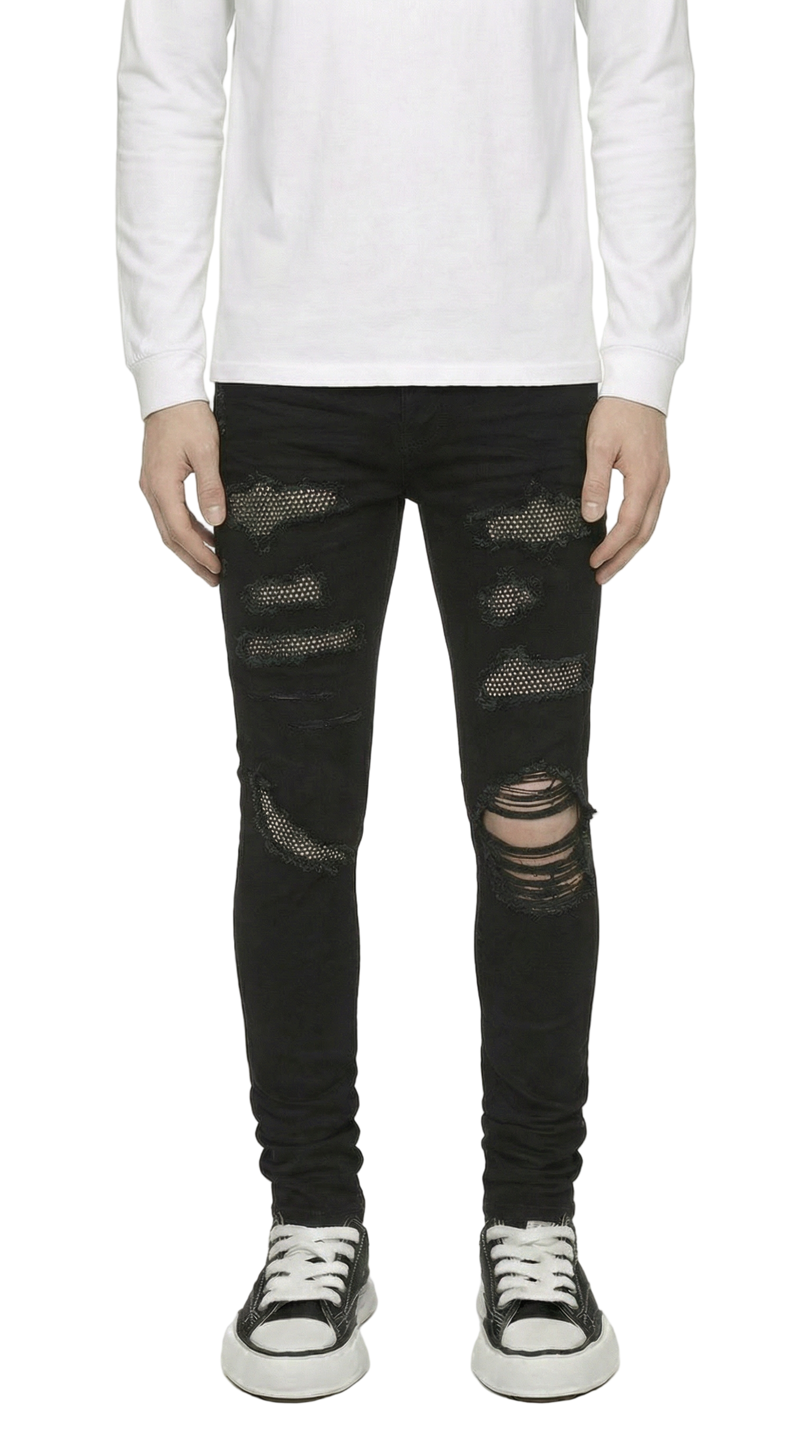 GLTR1 Low Rise Slim-Fit / Core Black Tonal Moto