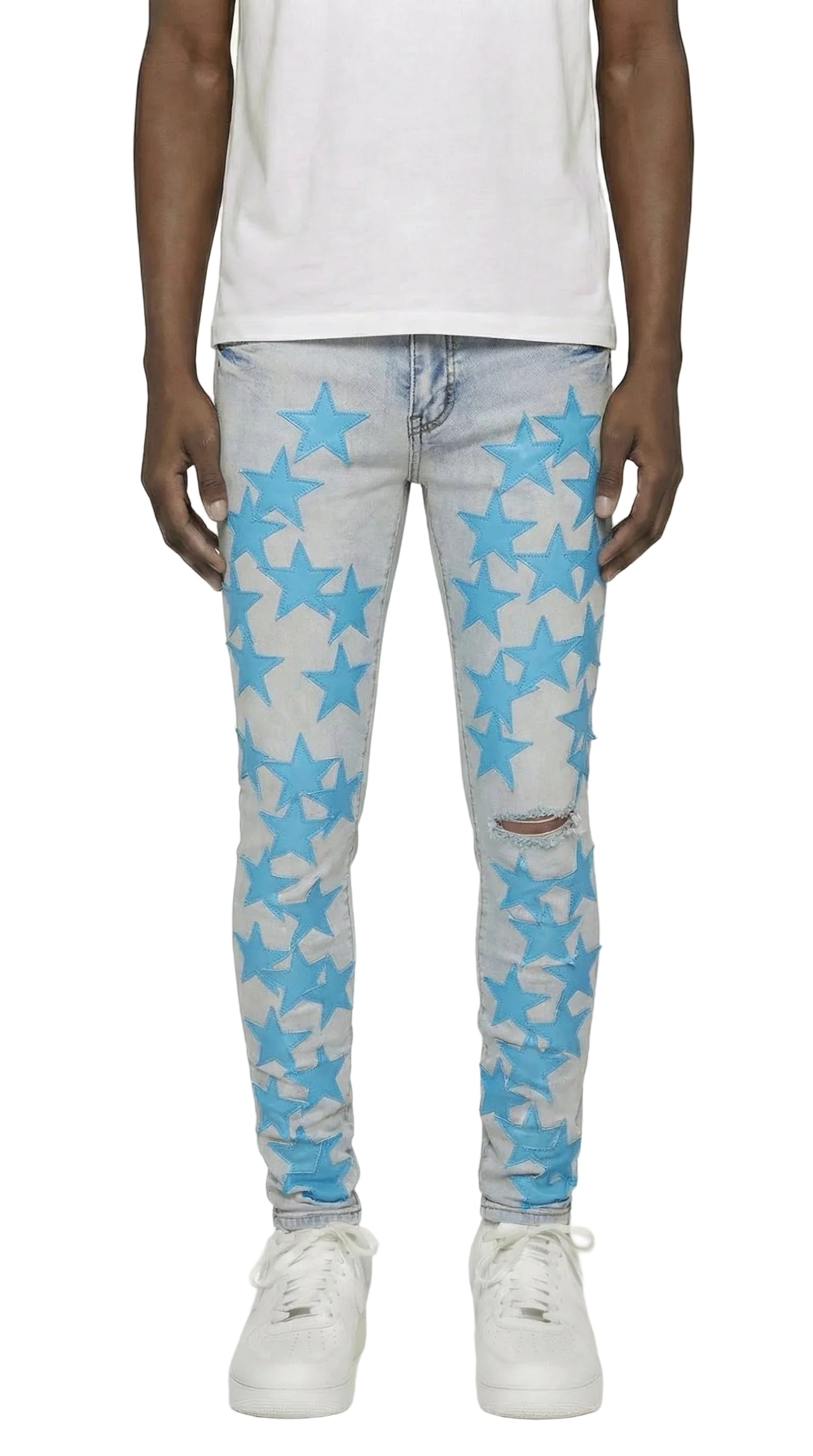 STR1 Low Rise Slim-Fit / Core Blue DarkBlue Star Patch