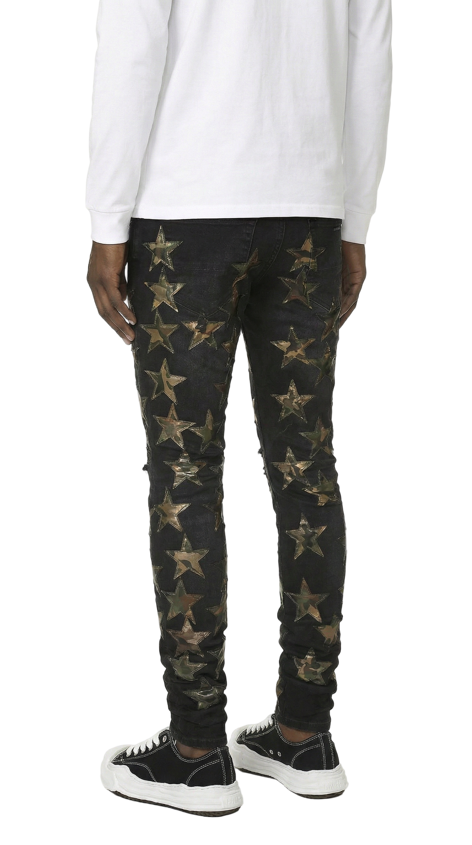 STR1 Low Rise Slim-Fit / Core Black Camo Star Patch