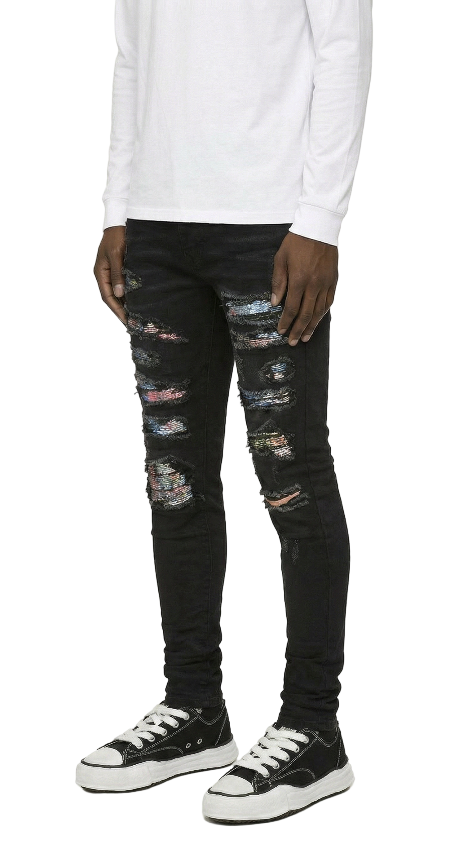 PTC1 Low Rise Slim-Fit / Core Black Multi-Color Repair