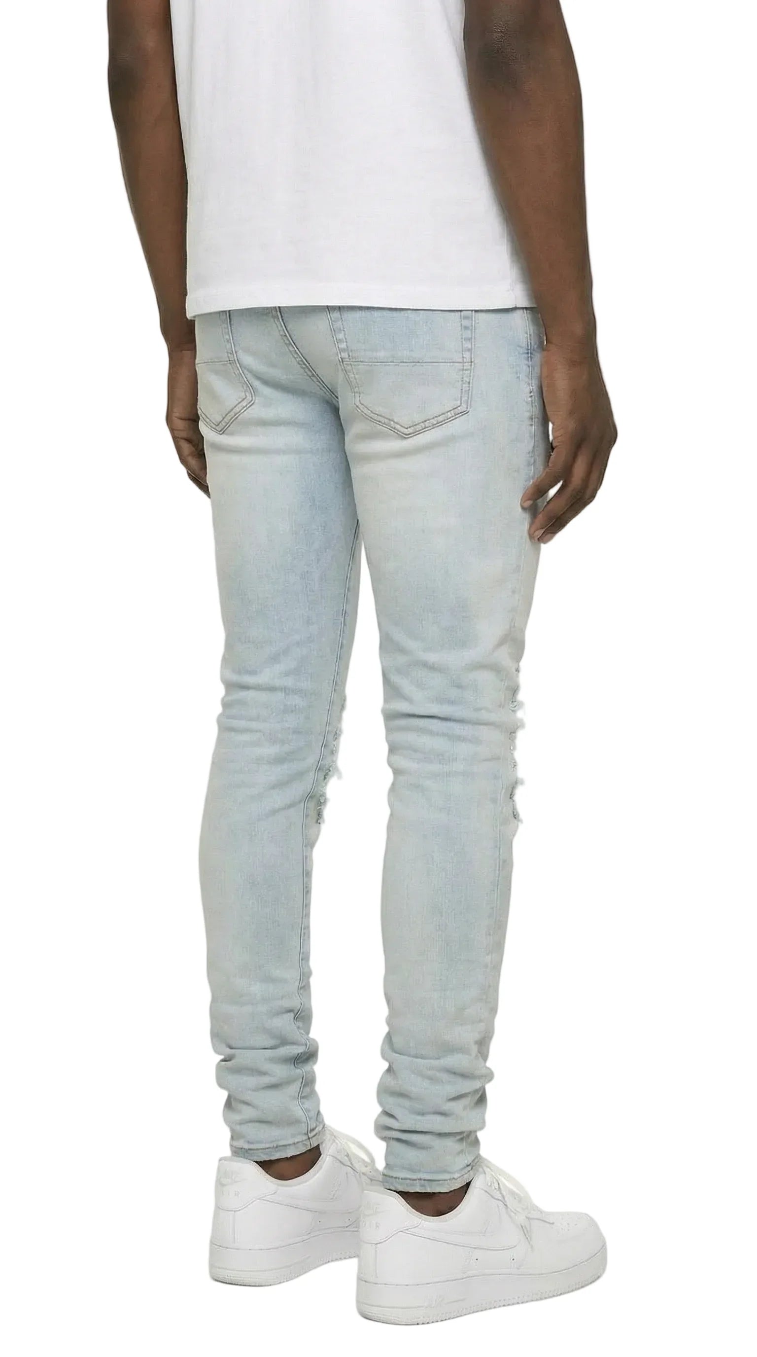 PTC1 Low Rise Slim-Fit / Light Indigo Ribbed Repair