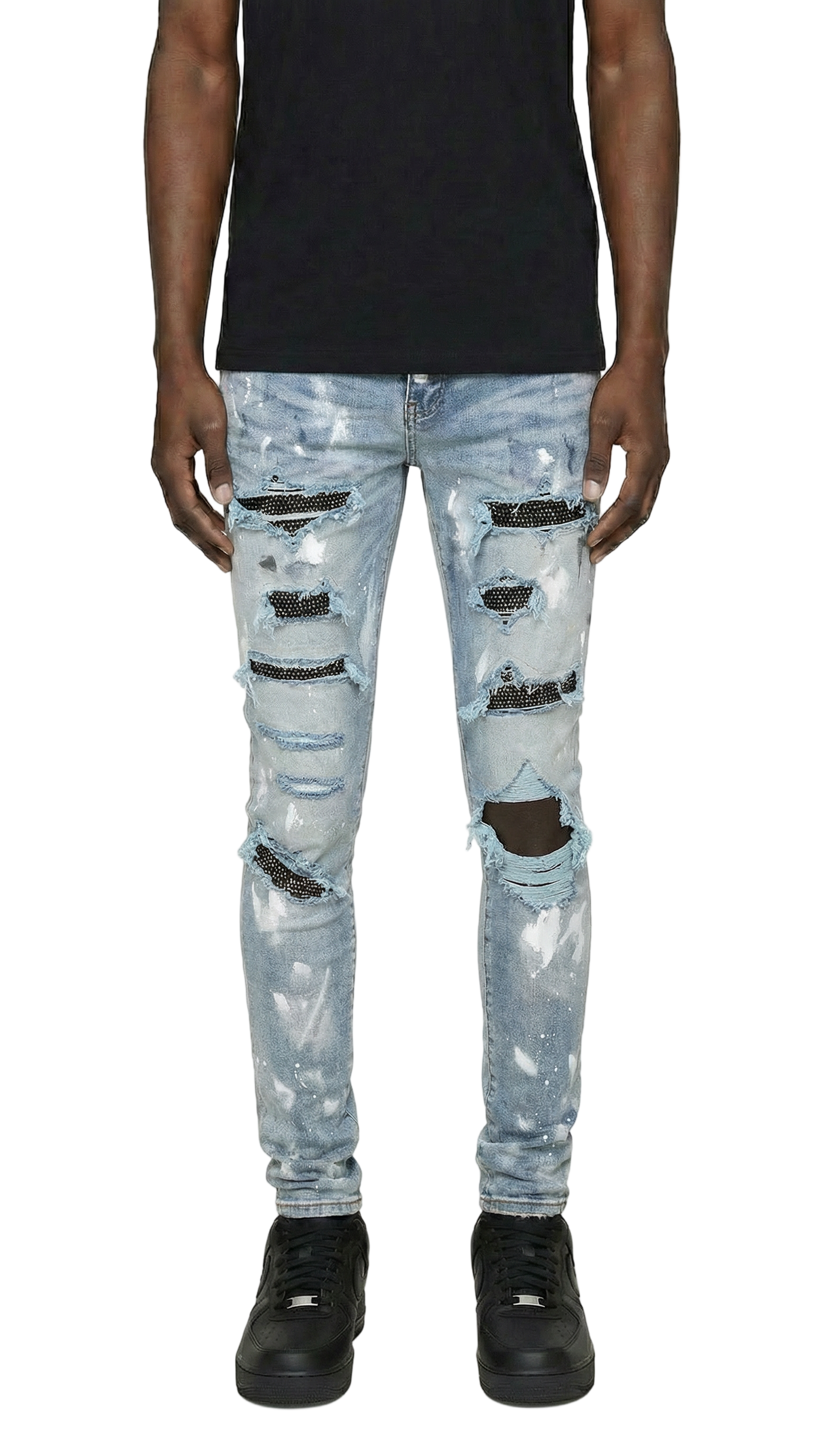 GLTR1 Low Rise Slim-Fit / Core Black Blue Tonal