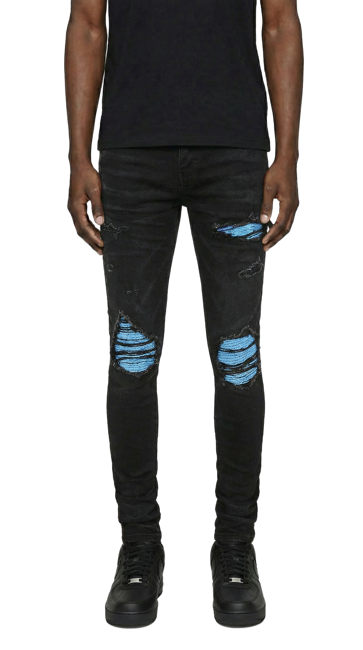 PTC1 Low Rise Slim-Fit / Core Black Neon Blue Moto