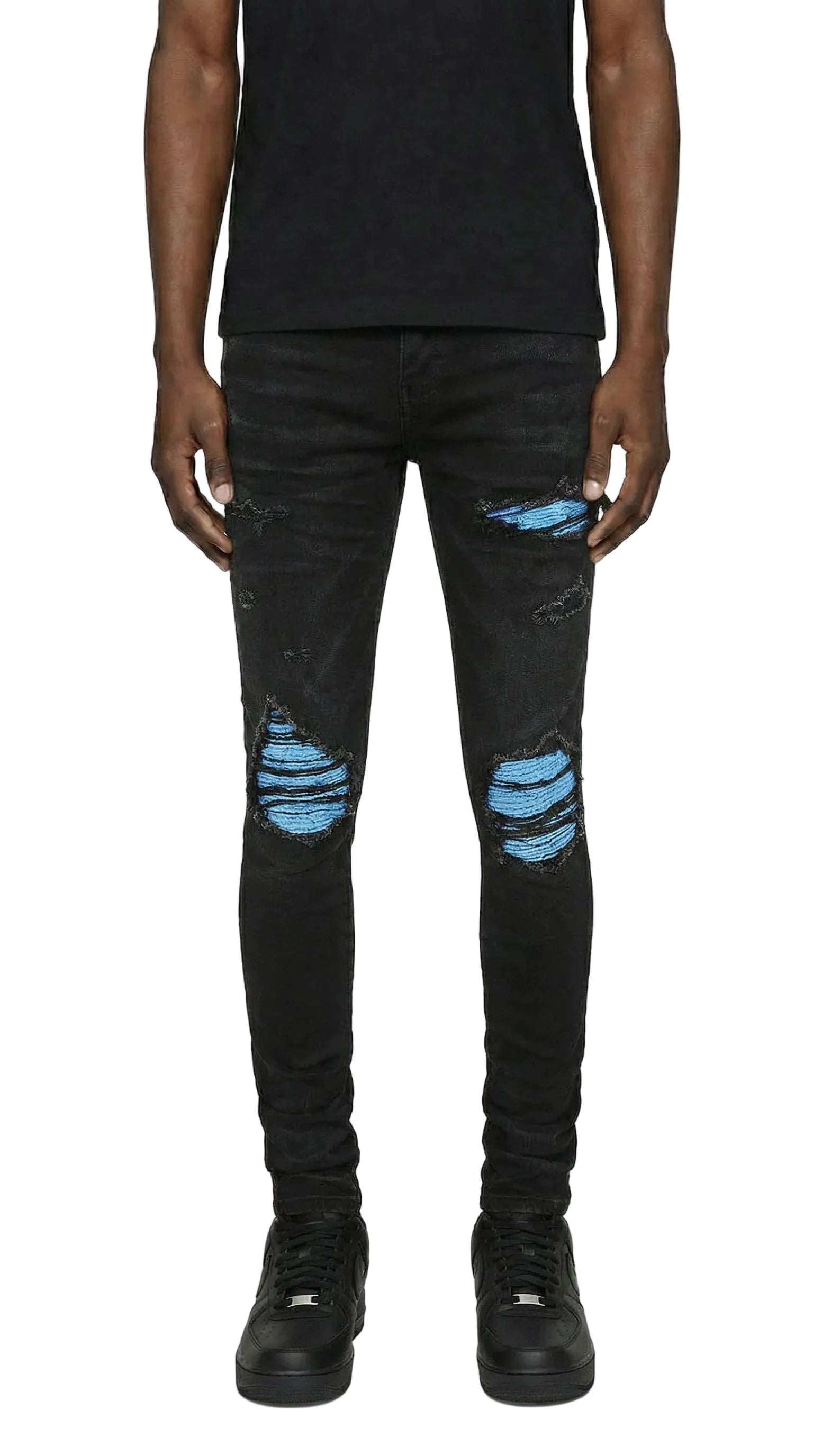 PTC1 Low Rise Slim-Fit / Core Black Neon Blue Moto