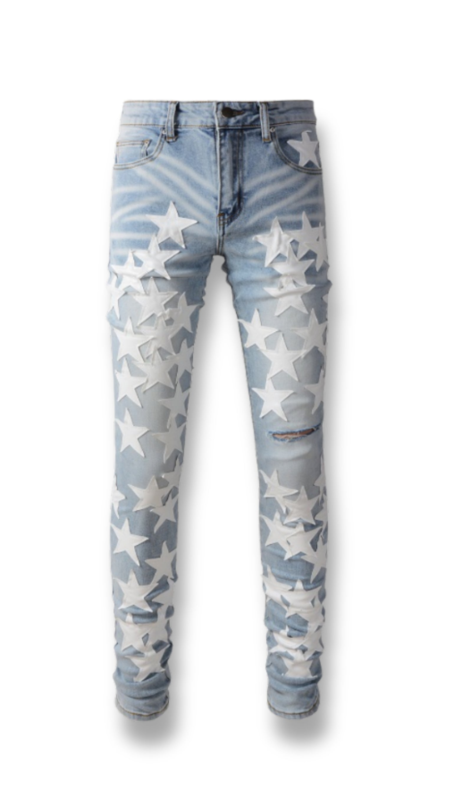 STR1 Low Rise Slim-Fit / Core Blue White Star Patch