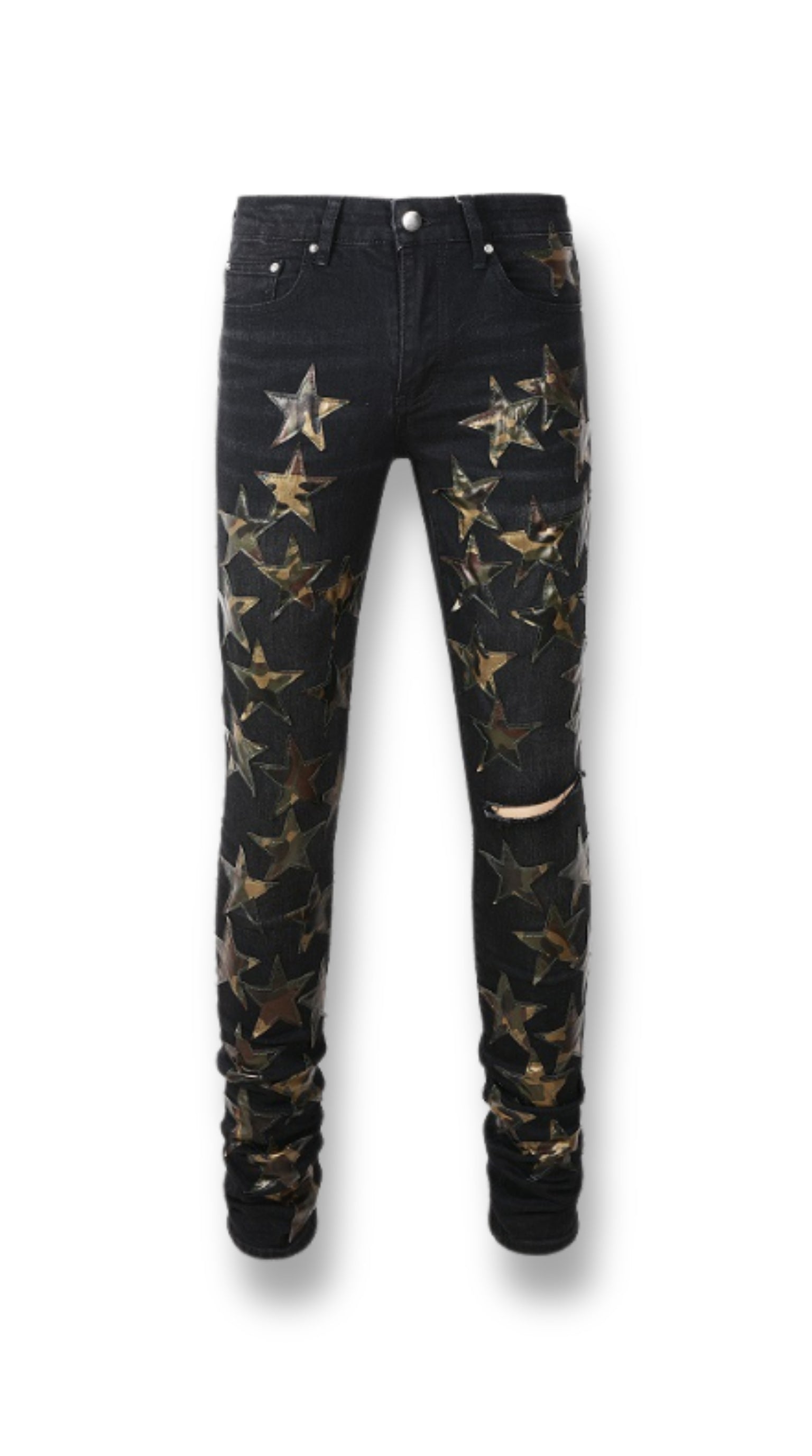 STR1 Low Rise Slim-Fit / Core Black Camo Star Patch