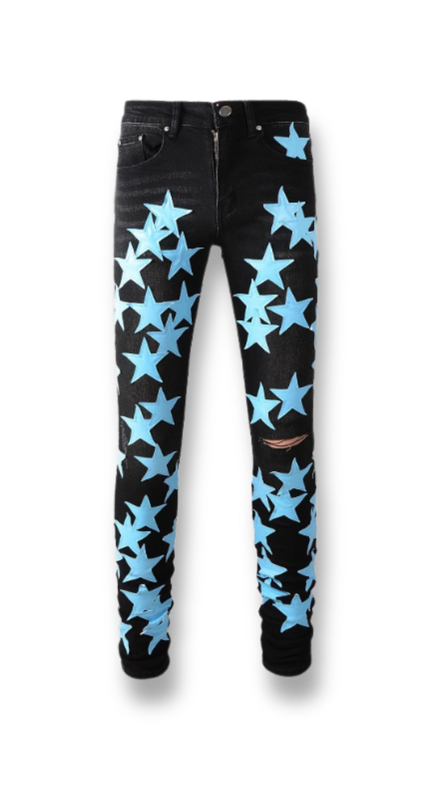 STR1 Low Rise Slim-Fit / Core Black Blue Star Patch