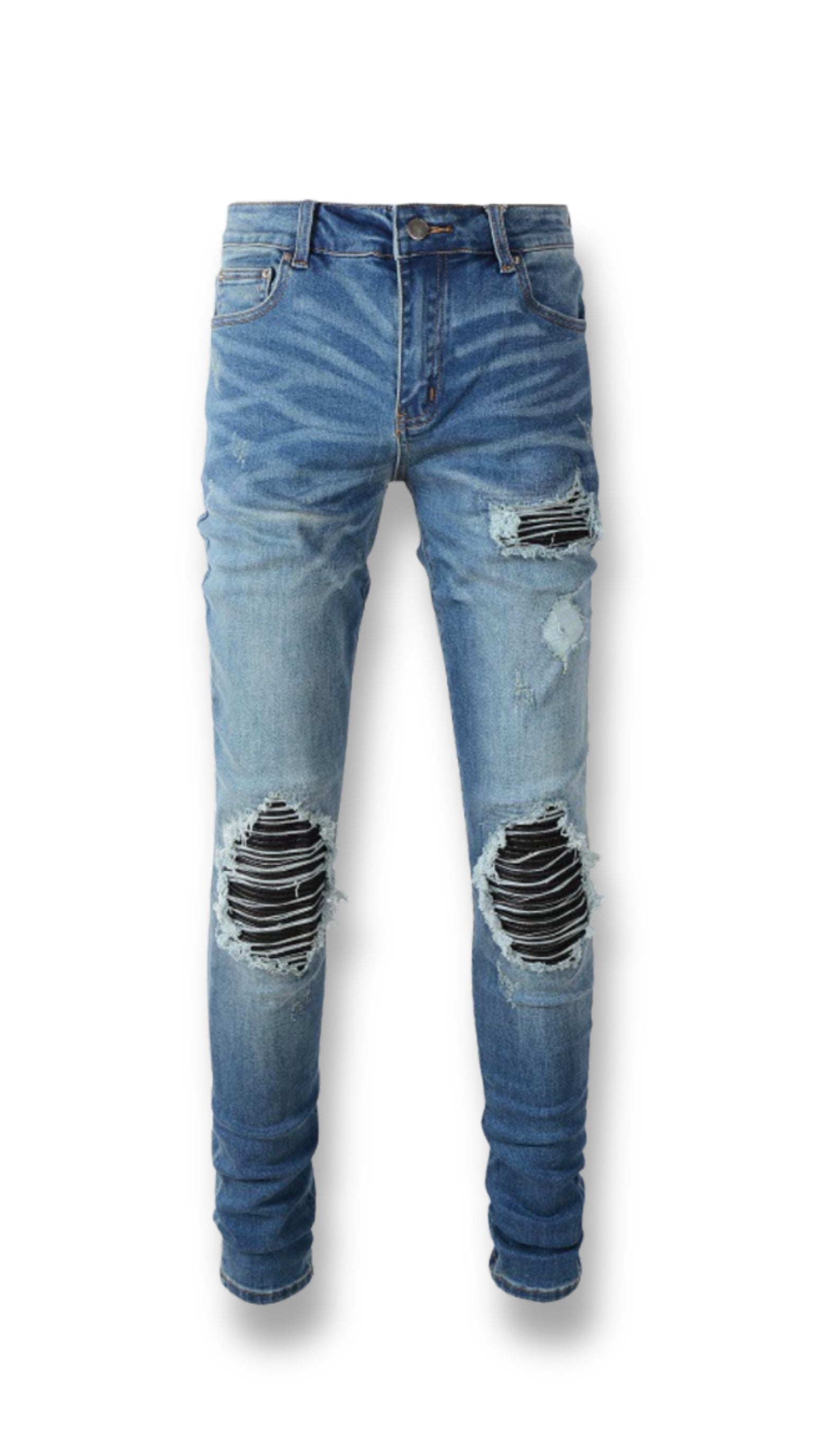 PTC1 Low Rise Slim-Fit / Light Indigo Stripe Repair