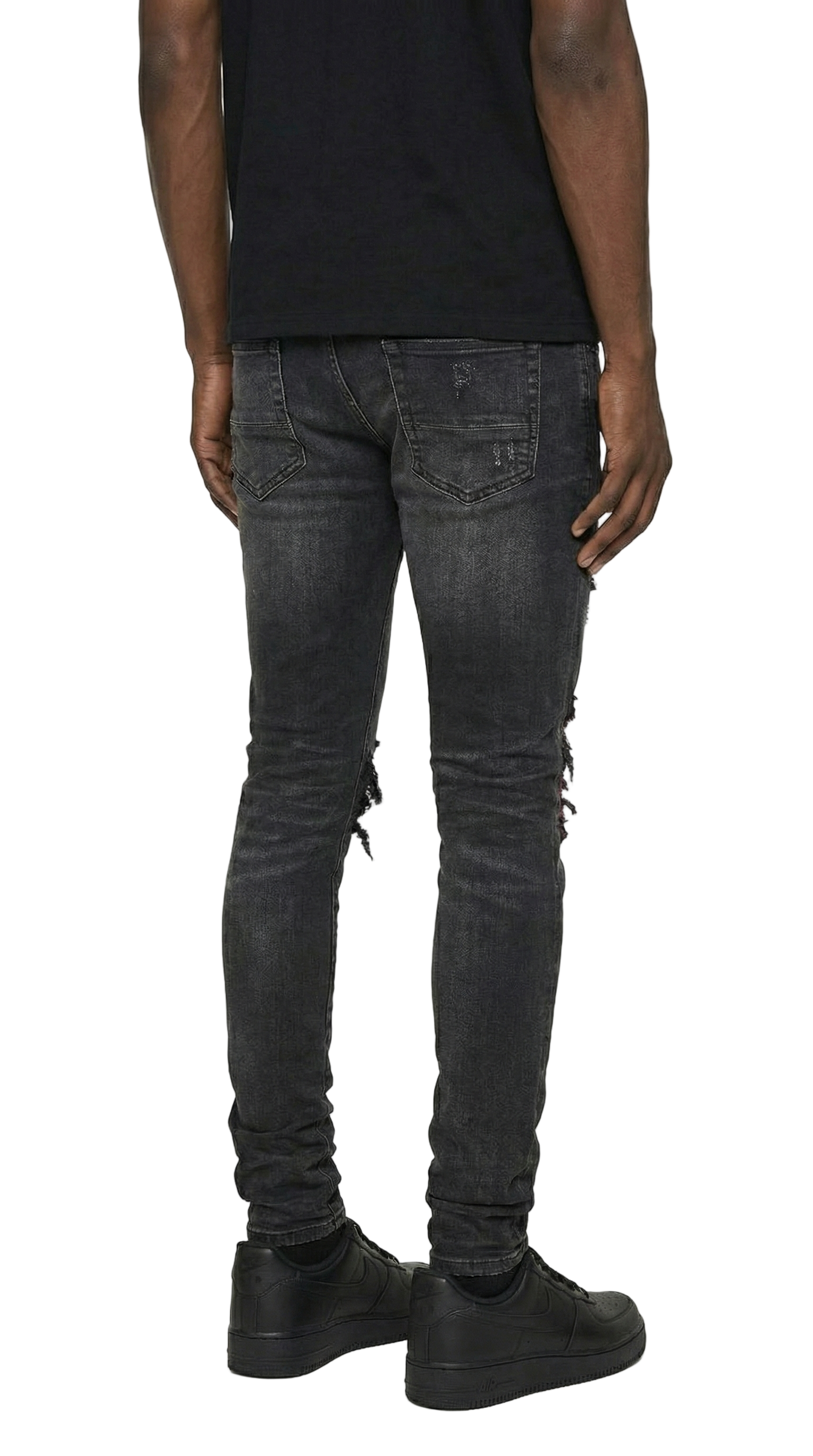 PTC1 Low Rise Slim-Fit / Vintage Indigo Tapestry Repair Pink