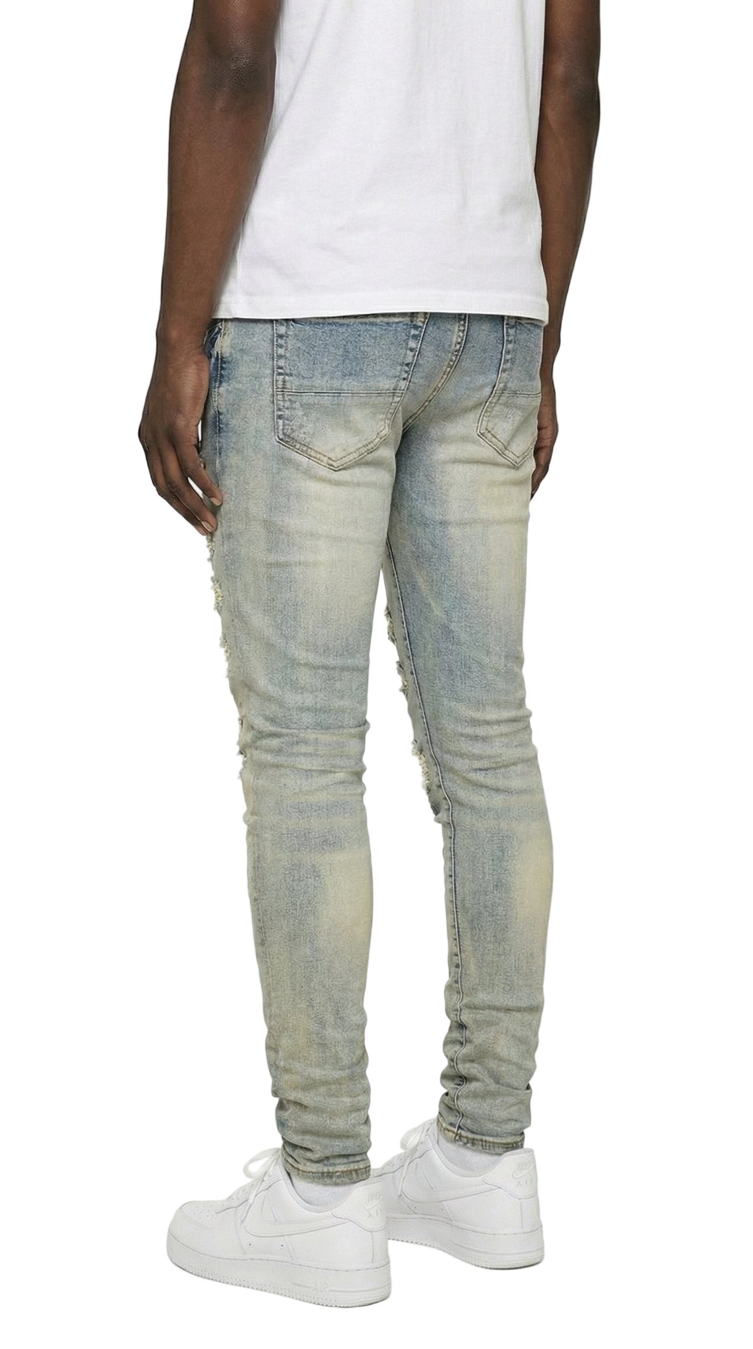 PTC1 Low Rise Slim-Fit / Vintage Indigo Multi-Patch Repair