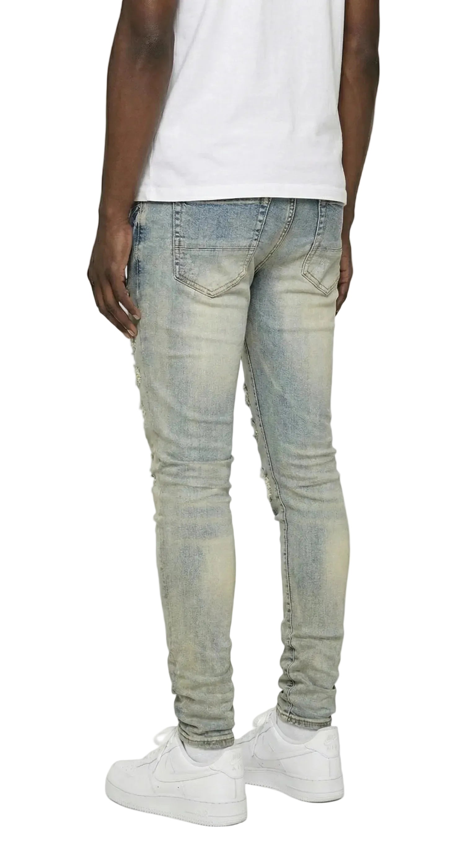 PTC1 Low Rise Slim-Fit / Vintage Indigo Multi-Patch Repair