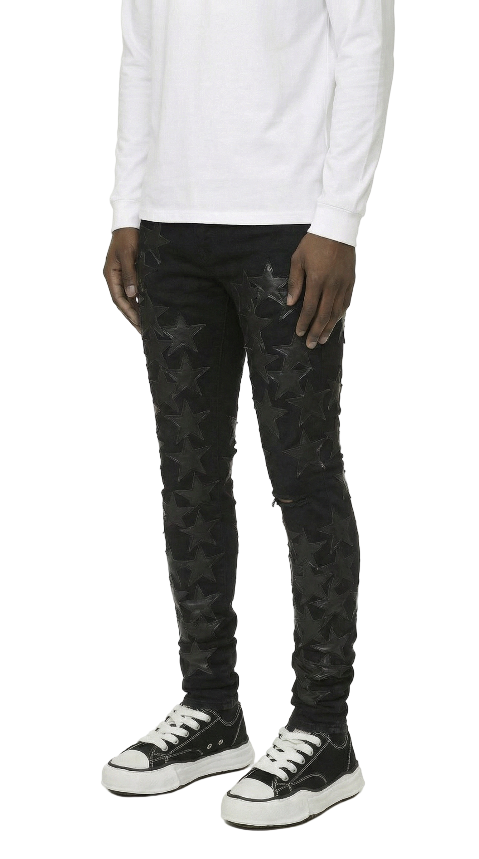 STR1 Low Rise Slim-Fit / Core Black Black Star Patch