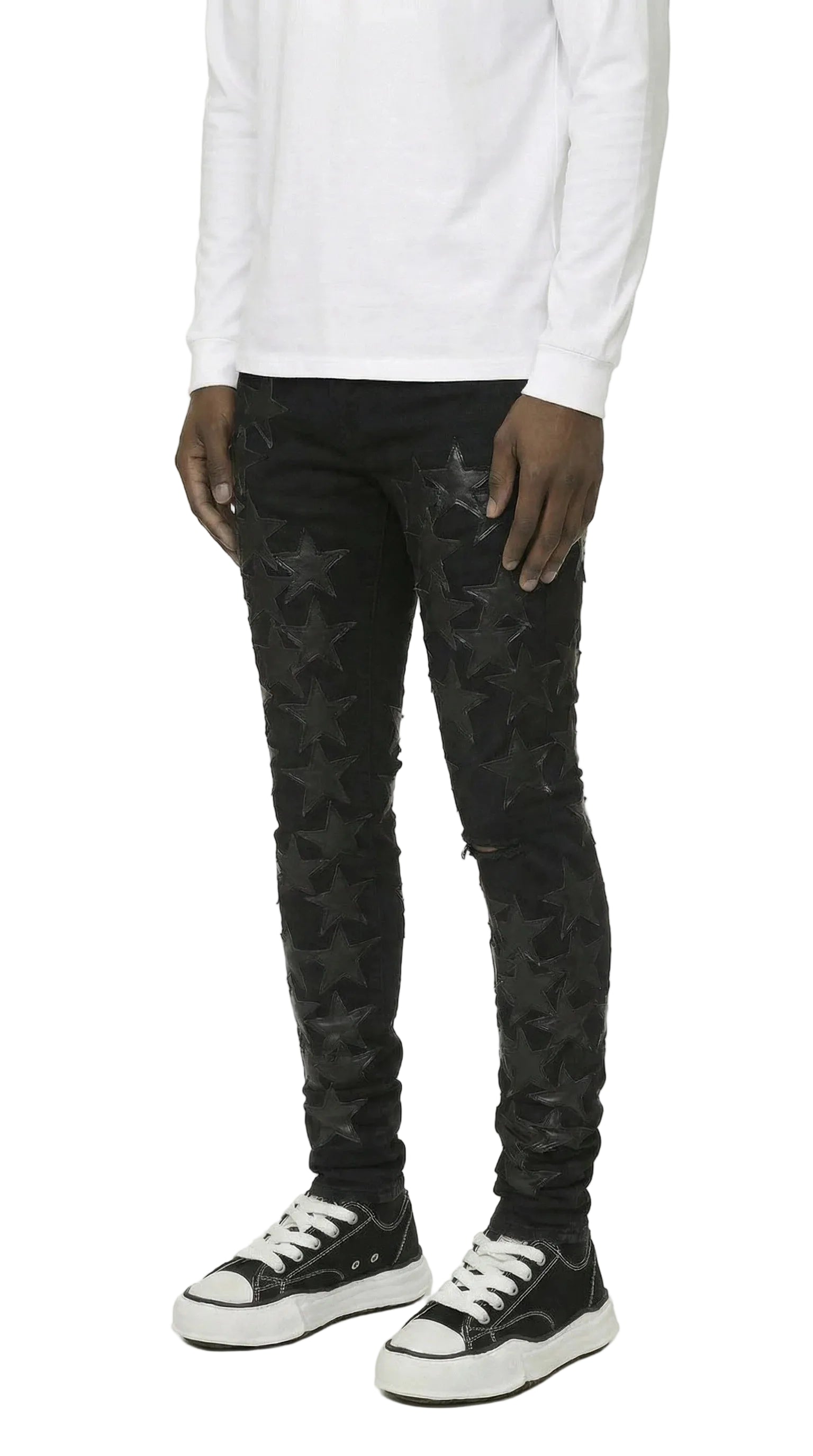 STR1 Low Rise Slim-Fit / Core Black Black Star Patch